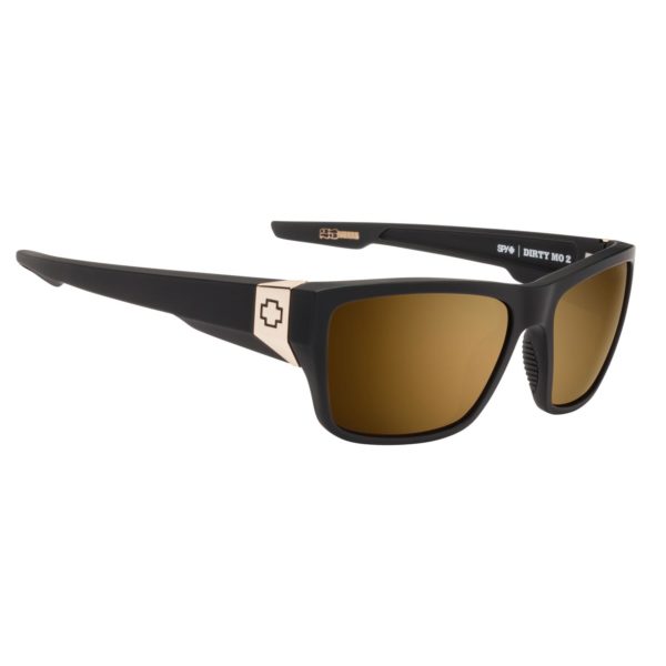 Spy Sunglasses Dirty Mo 2 in 25th Anniversary Matte Black with Gold