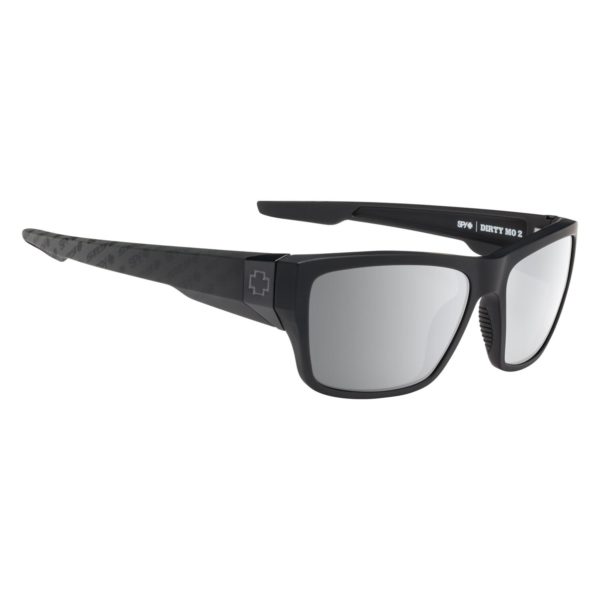 Spy Sunglasses Dirty Mo 2 in matte black with silver spectra
