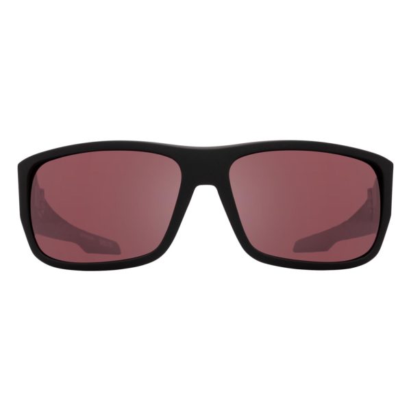 Spy Sunglasses mc3 in matte black with rose silver mirror polarized lenses