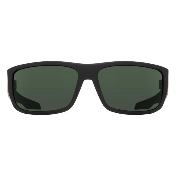 Spy Sunglasses mc3 in soft matte black with gray green polarized lenses