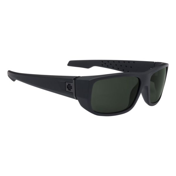 Spy Sunglasses mc3 in soft matte black with gray green polarized lenses